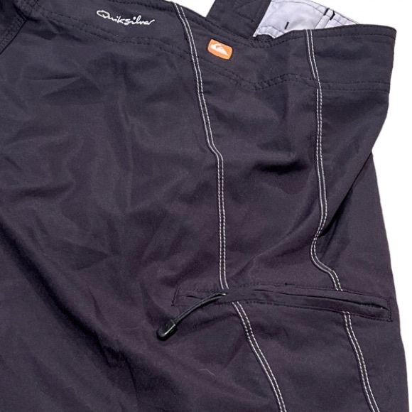 Quiksilver Black Boardshorts Mens Size 33 - Picture 5 of 5